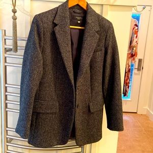 Max Mara Weekend oversized black/white tweed womens jacket, size M. Never worn.